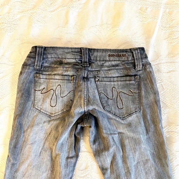 Like-New Vintage Y2K Hot Topic Grey Skinny Jeans - Picture 7 of 10